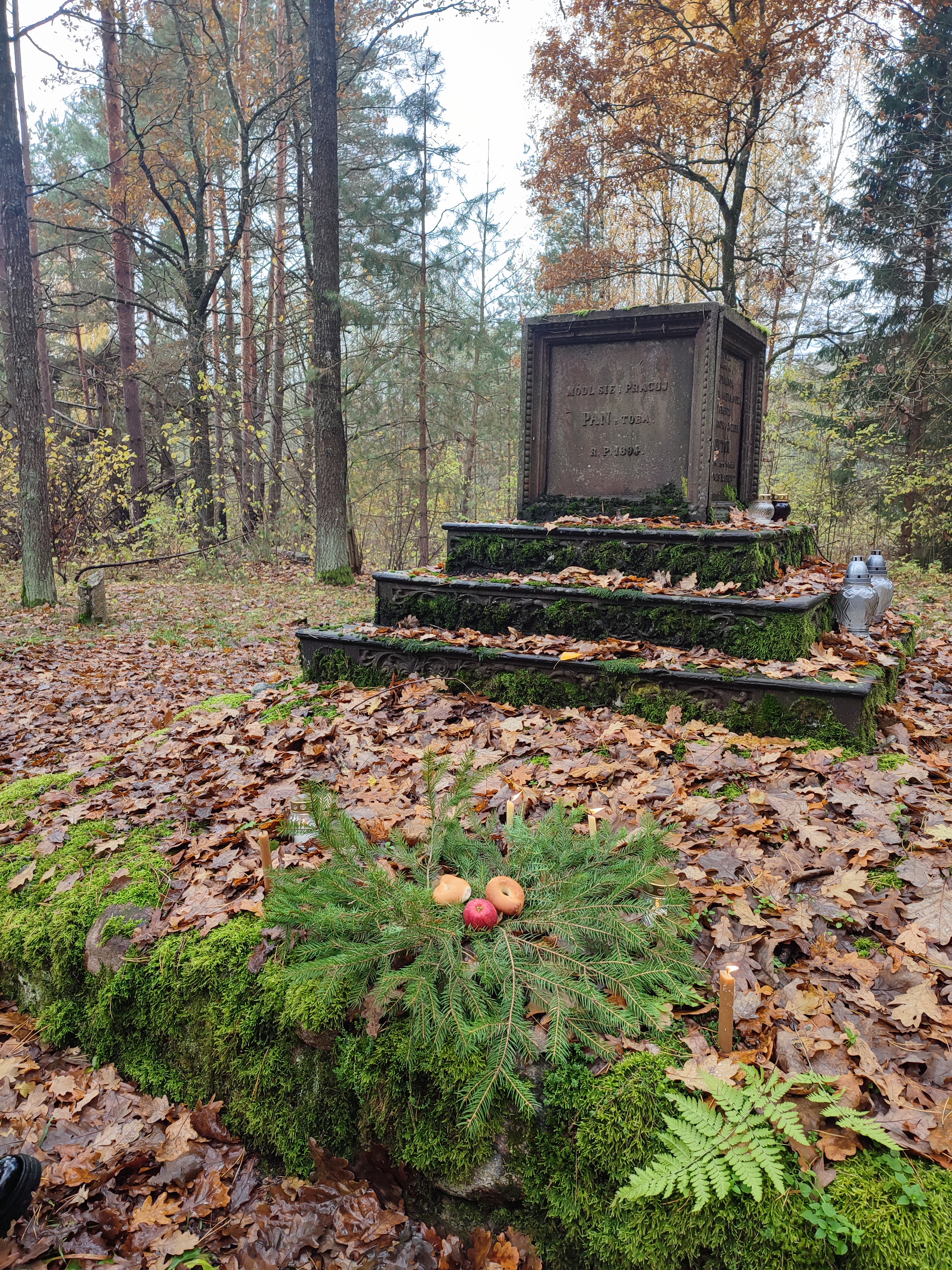 Sukilimo rėmėjų dvarininkų Gutovų kapavietė Akuočių kapinyne.jpg
